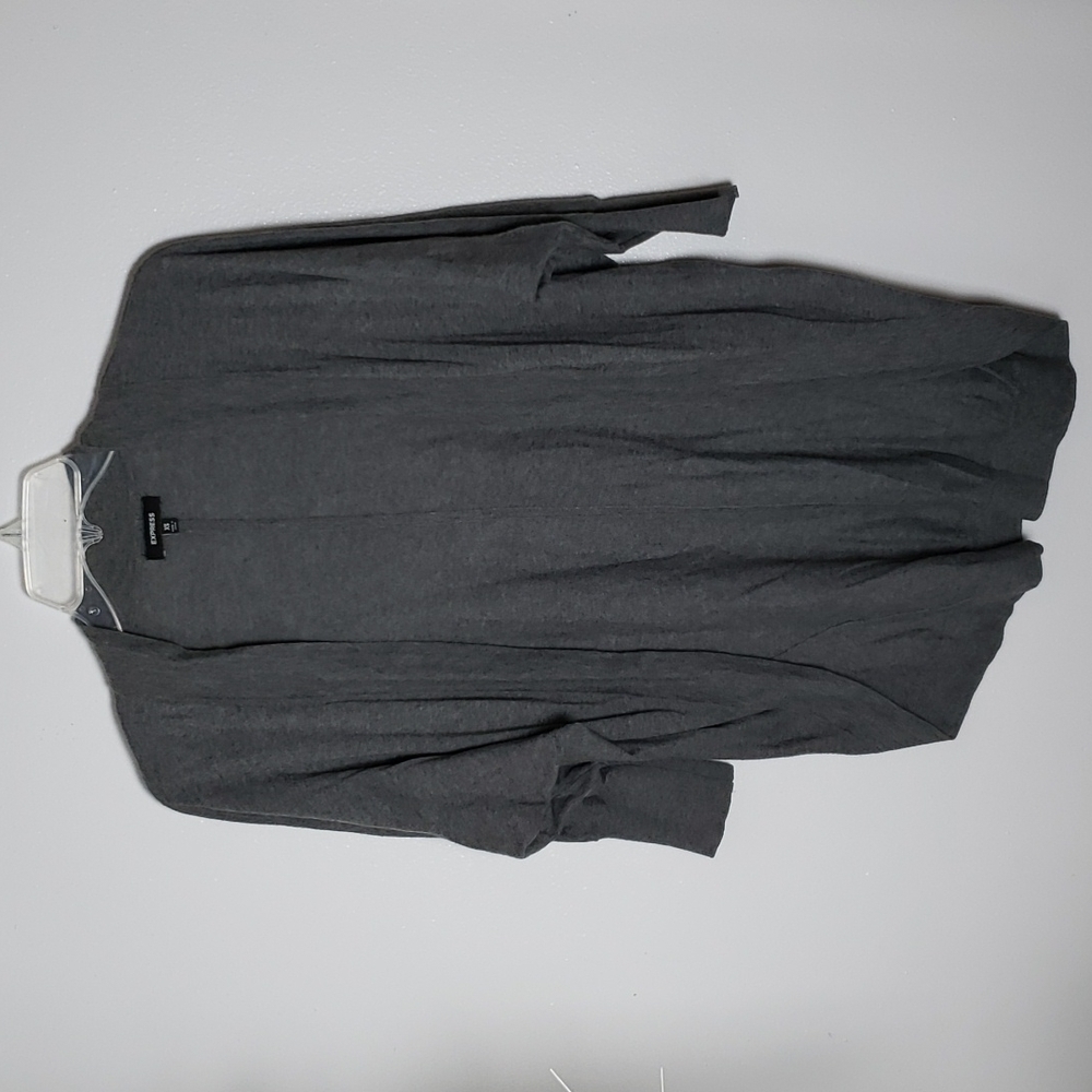 Express gray lightweight cardigan, 3/4 sleeve, women's size extra small